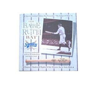 NOS The Babe Ruth Bat By Signature Bats Numbered Baseball Collectible Miniature